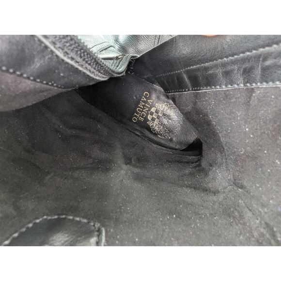 Vince Camuto Wethima Black Leather Strappy Metal Boot Size 6.5 251063 - Picture 7 of 12